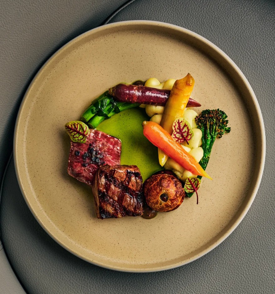 Fine dining plate from an Ottawa restaurant